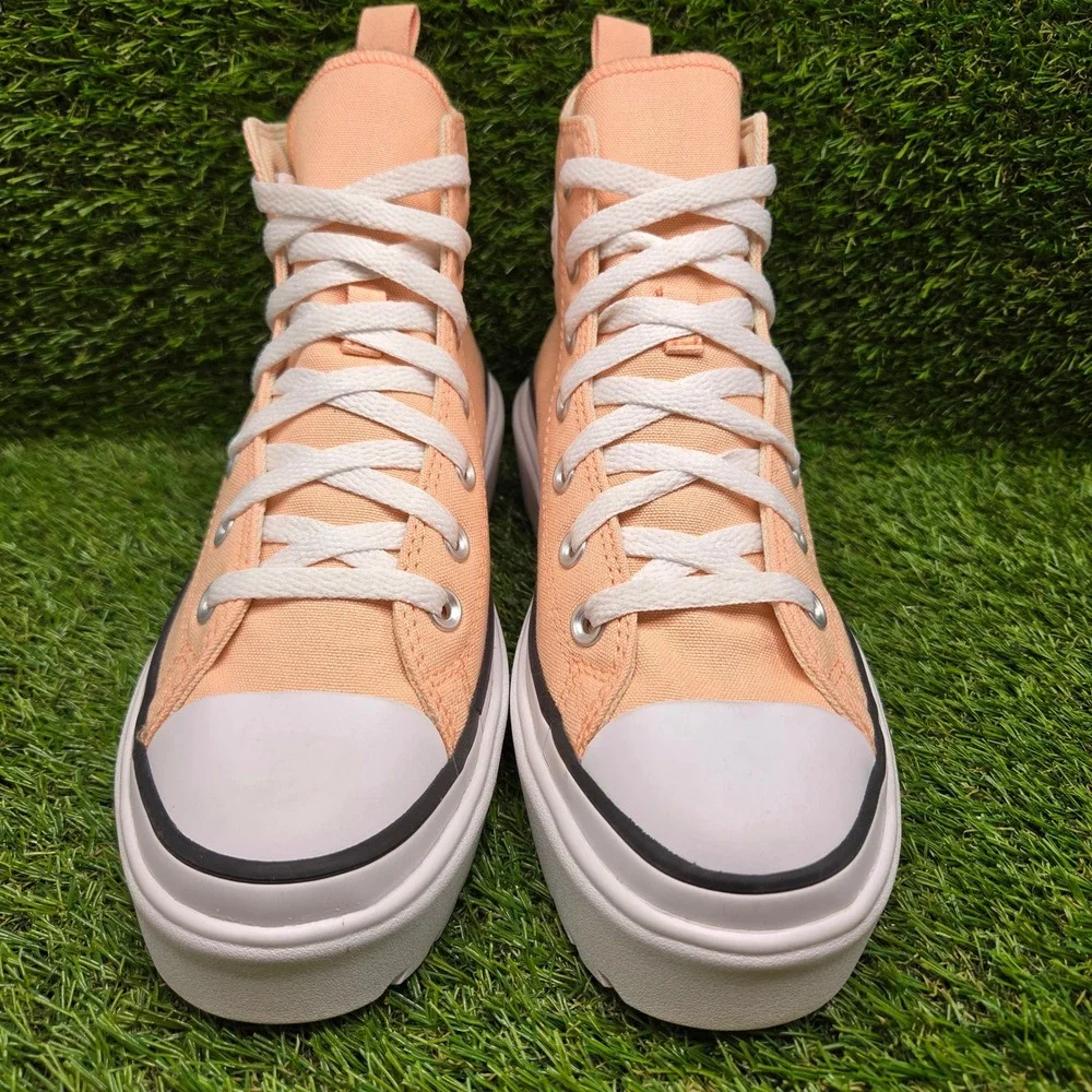 Converse Chuck Taylor All Star HI Lugged Lift SIZE 7 Girls Platform Cheeky Coral